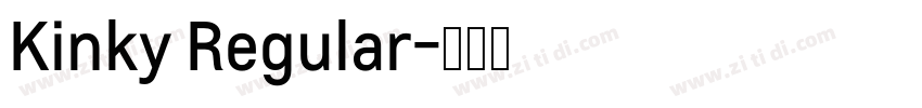 Kinky Regular字体转换